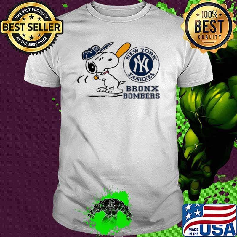 Peanuts Snoopy New York Yankees Bronx bombers shirt