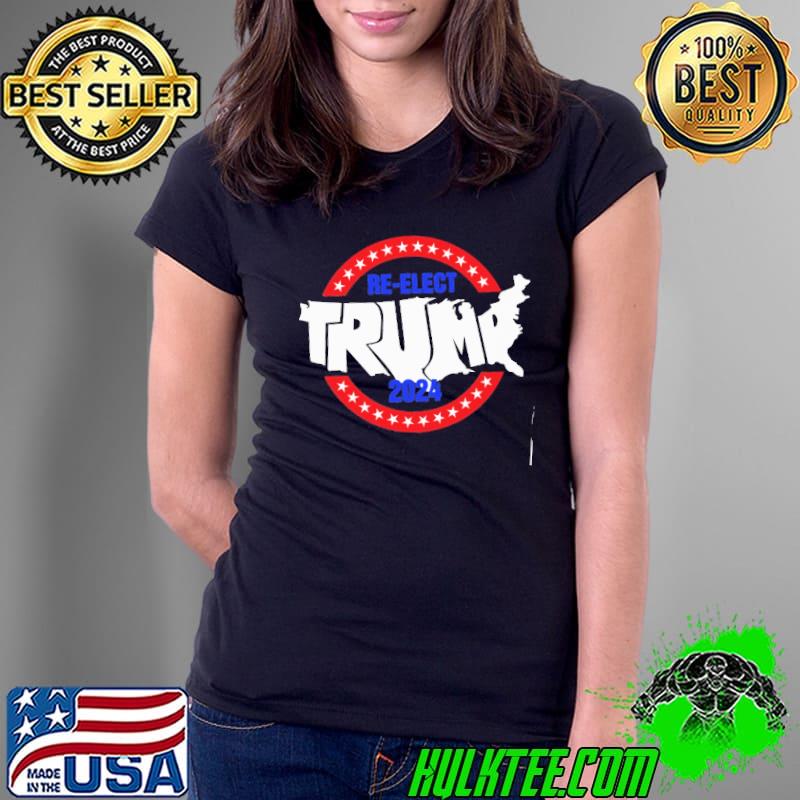 Re Elect Trump 2024 map shirt