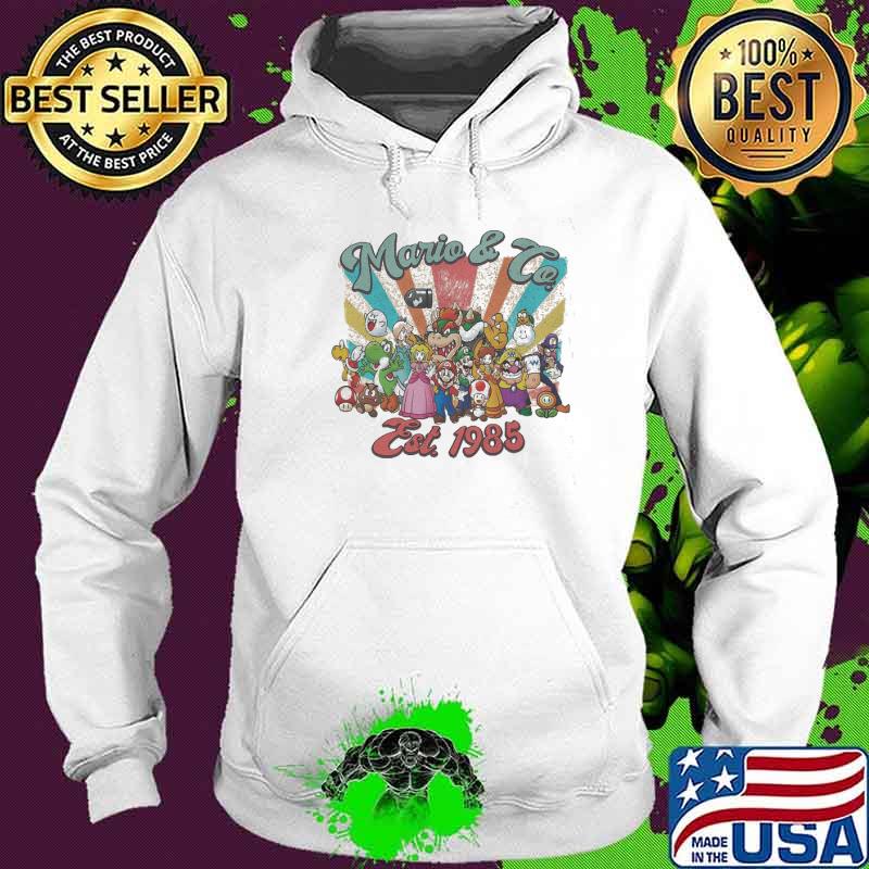 Return To Mario And Co EST 1985 The Super Mario Bros Movie Main Street s Hoodie Return To Mario And Co EST 1985 The Super Mario Bros Movie Main Street s Hoodie