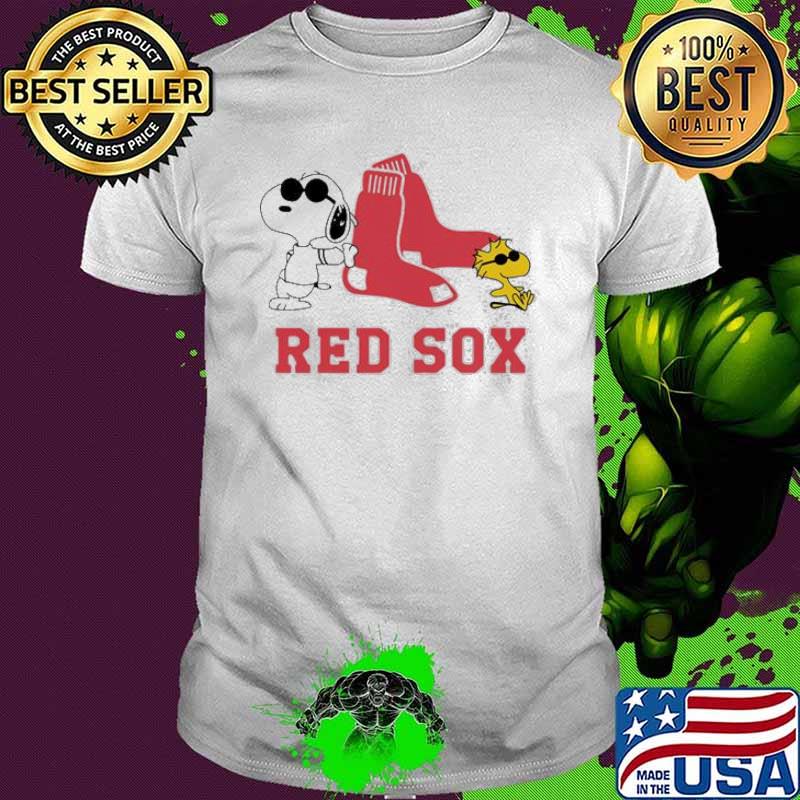 Snoopy And Woodstock Boston Red Sox sport shirt