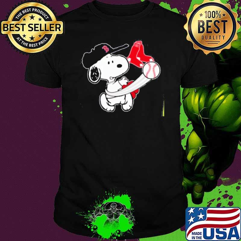 Snoopy Boston Red Sox baseball sport shirt