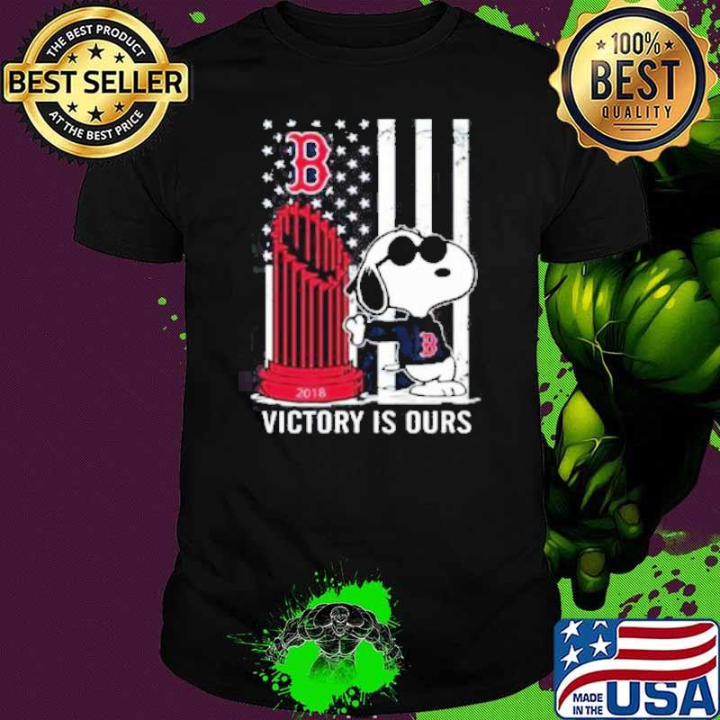 Snoopy Boston Red Sox Victory Is Ours America flag shirt