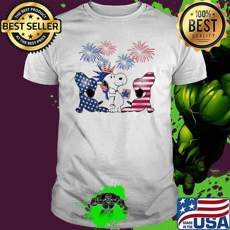 SNOOPY HAPPY 4TH OF JULY yoga shirt
