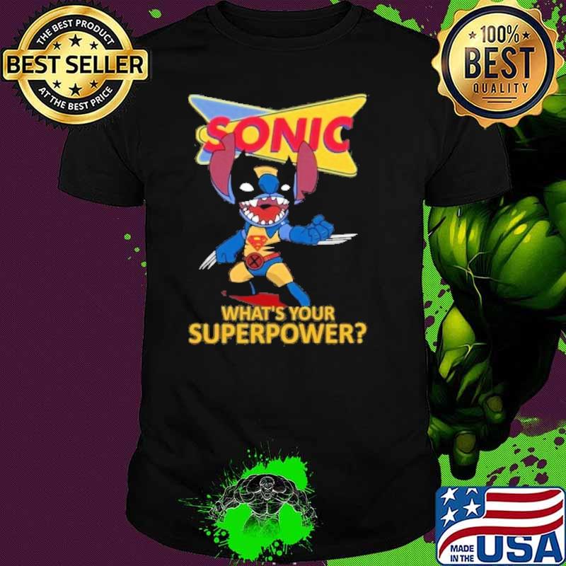 SONIC DRIVE-IN what's your superpower Stitch shirt