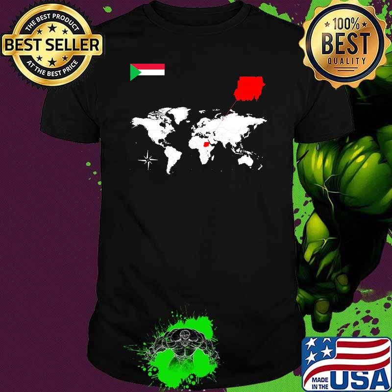 Sudan map pray flag shirt