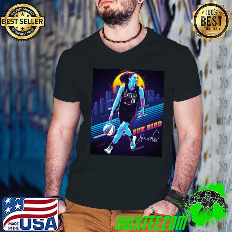 Sue Bird Basketball Legend Signature Vintage Bootleg Rap Style T-Shirt