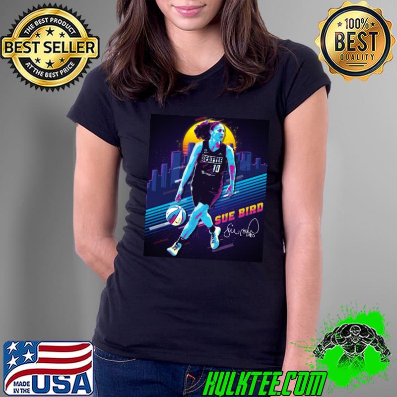 Sue Bird Basketball Legend Signature Vintage Bootleg Rap Style T-Shirt Ladies Tee Sue Bird Basketball Legend Signature Vintage Bootleg Rap Style T-Shirt Ladies Tee