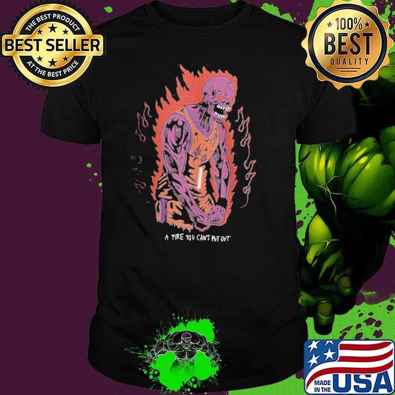 Suns Warren Lotas A Fire you can’t put out Purple Skeleton Phoenix Suns Shirt
