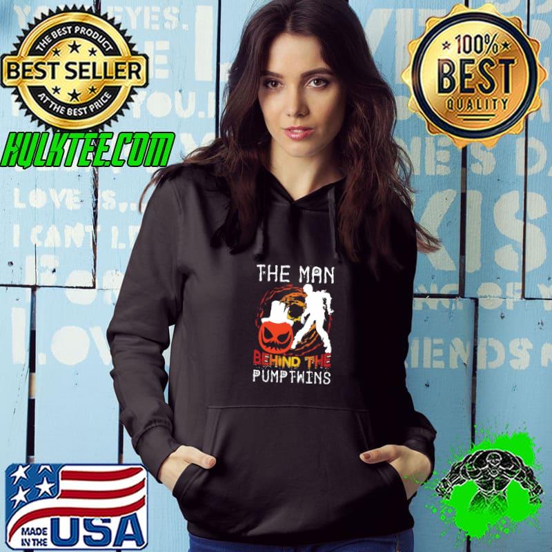 The man behind the pumpkin zombie and pumpkin witch halloween T-Shirt Hoodie The man behind the pumpkin zombie and pumpkin witch halloween T-Shirt Hoodie