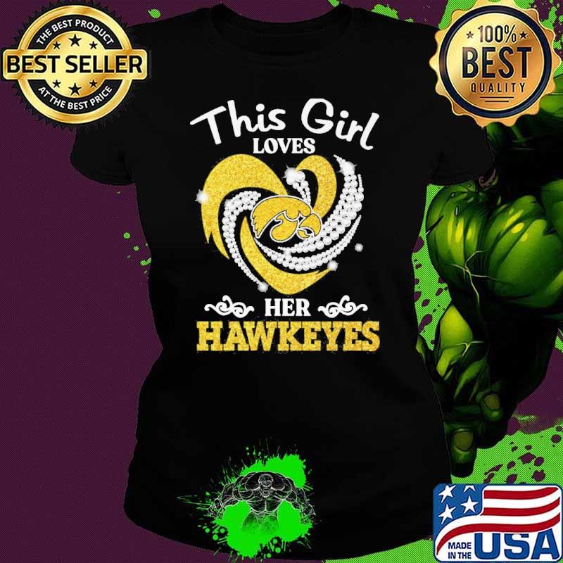 This girl loves Millar Iowa her Hawkeyes diamond heart s Ladies tee This girl loves Millar Iowa her Hawkeyes diamond heart s Ladies tee