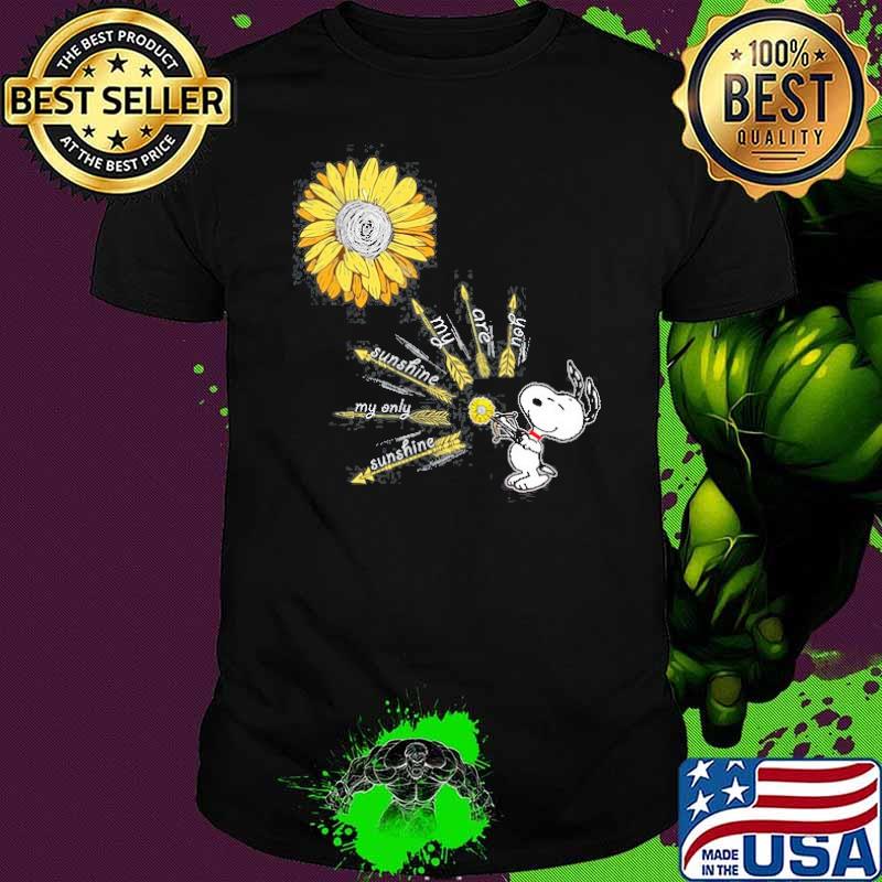 You are my sunshine sunflower snoopy shirt