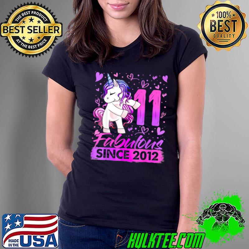11 Years Old Flossing Unicorn 11th Birthday Girl Party T-Shirt