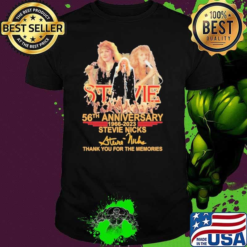 56th anniversary 1966-2023 Stevie Nicks thank you for the memories shirt