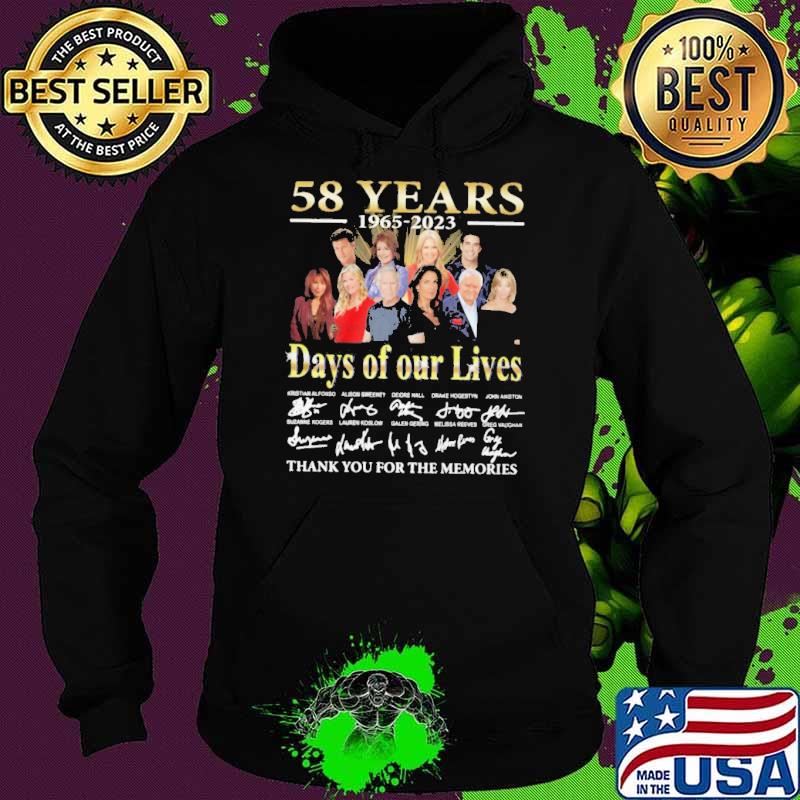 58 years 1965-2023 Days of our lives thank you for the memories signatures s Hoodie 58 years 1965-2023 Days of our lives thank you for the memories signatures s Hoodie
