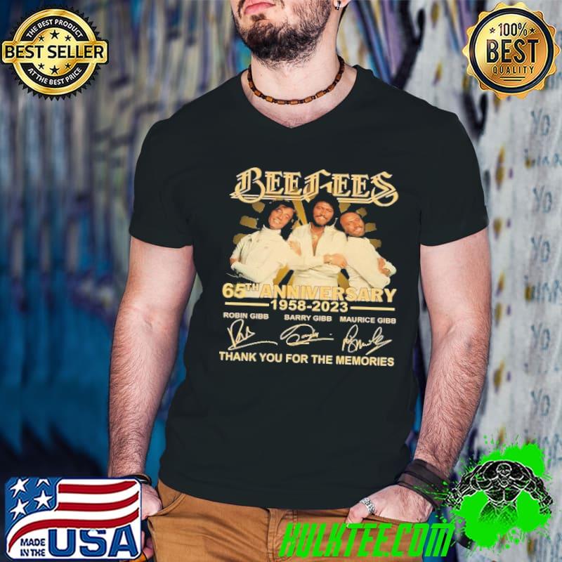 Bee Gees 65th anniversity 1958 2023 thank you for the memories signature shirt