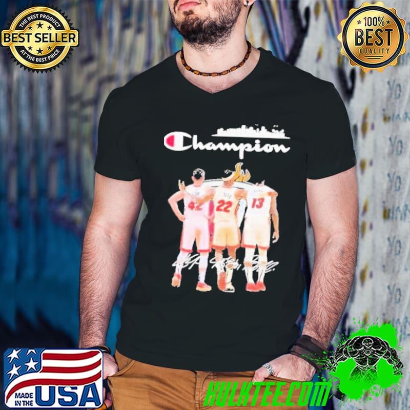 Champion Kevin Love Jimmy Butler And Bam Adebayo Miami Heat Signatures shirt