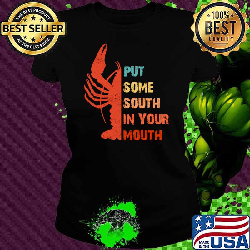 Crawfish Put Some South In Your Mouth Vintage T-Shirt