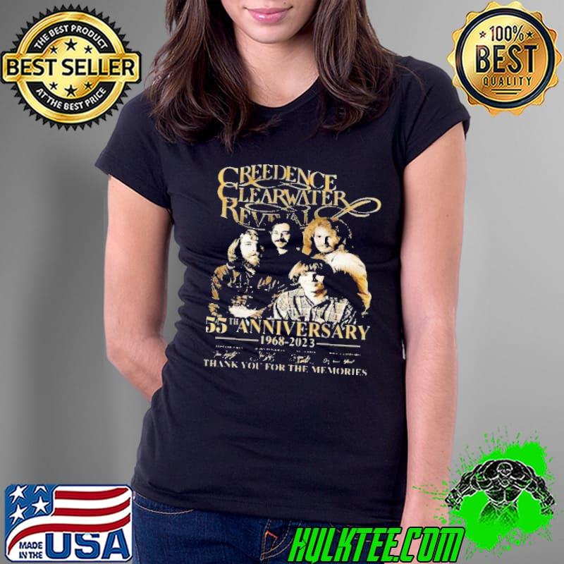 Creedence clearwater revival 55th anniversary thank you for the memories signature s Ladies Tee Creedence clearwater revival 55th anniversary thank you for the memories signature s Ladies Tee