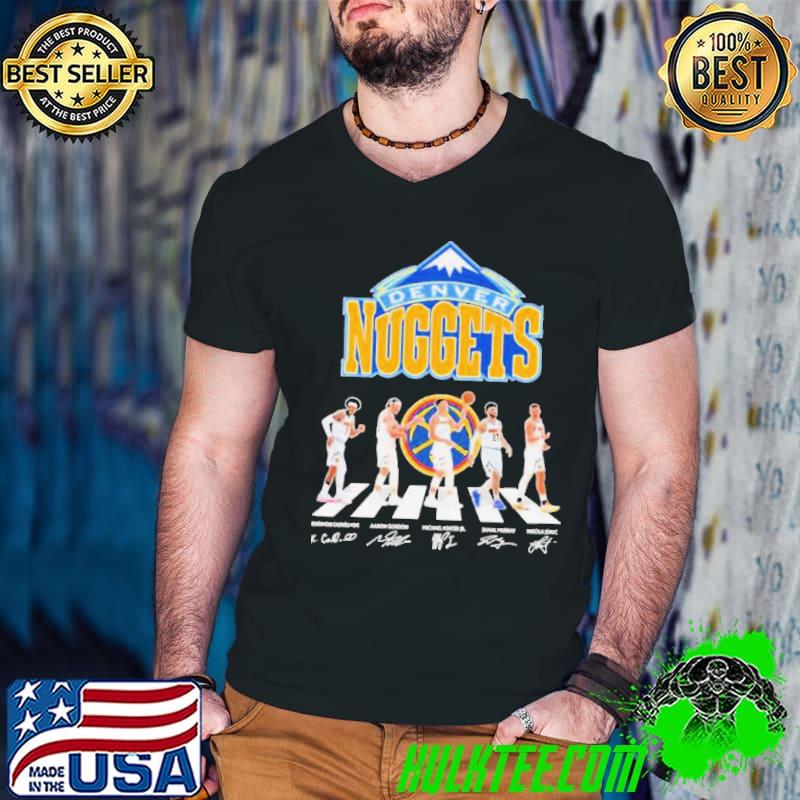 Denver Nuggets Kentavious CaldwellPorter Jr Jamal Murray and Nikola Jokic abbey road signatures shirt