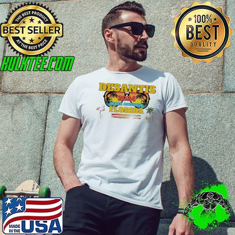 DeSantis 2024 make America Florida beach sunglasses vintage shirt