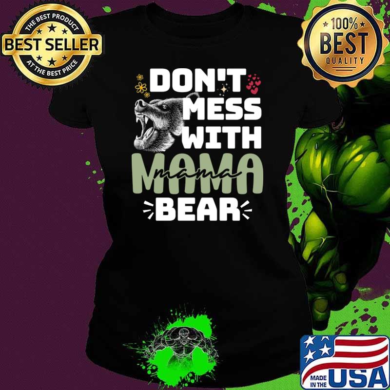 Don't Mess With Mama Bear Retro Mother's Day T-Shirt
