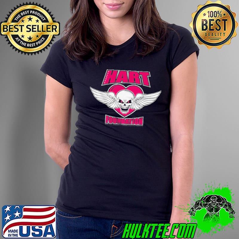 Hart foundation skull heart wing s Ladies Tee Hart foundation skull heart wing s Ladies Tee