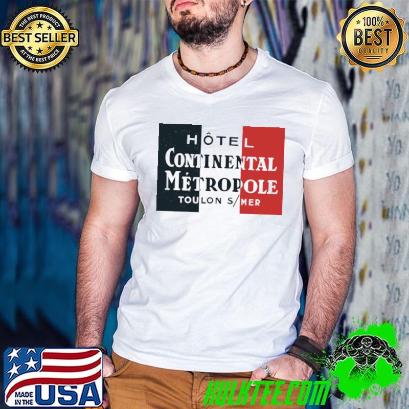 Hotel continental metropole toulon red blue black T-Shirt