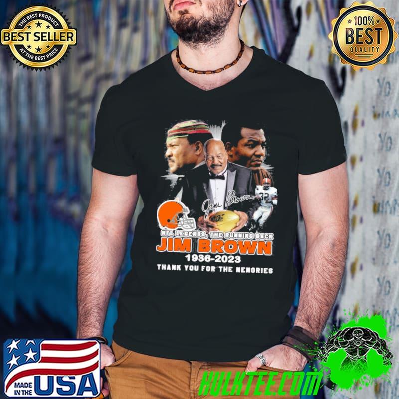 Jim Brown Cleveland Browns 1936 2023 Thank You For The Memories signature shirt