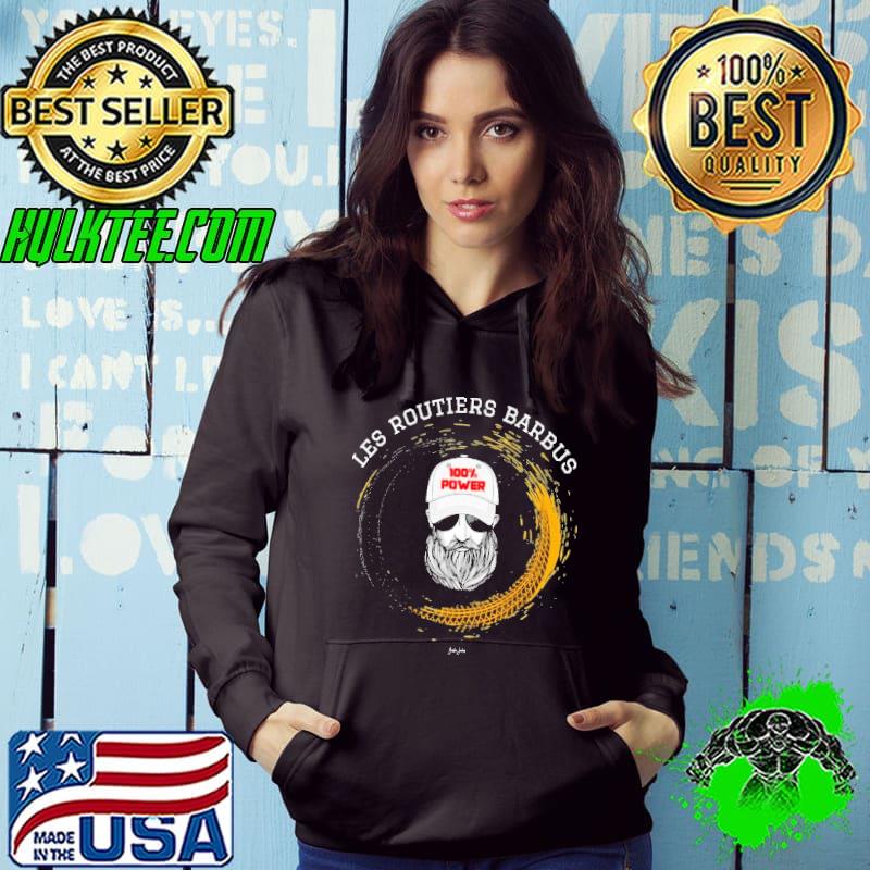 Les routiers barbus 100 percent power skull s Hoodie Les routiers barbus 100 percent power skull s Hoodie
