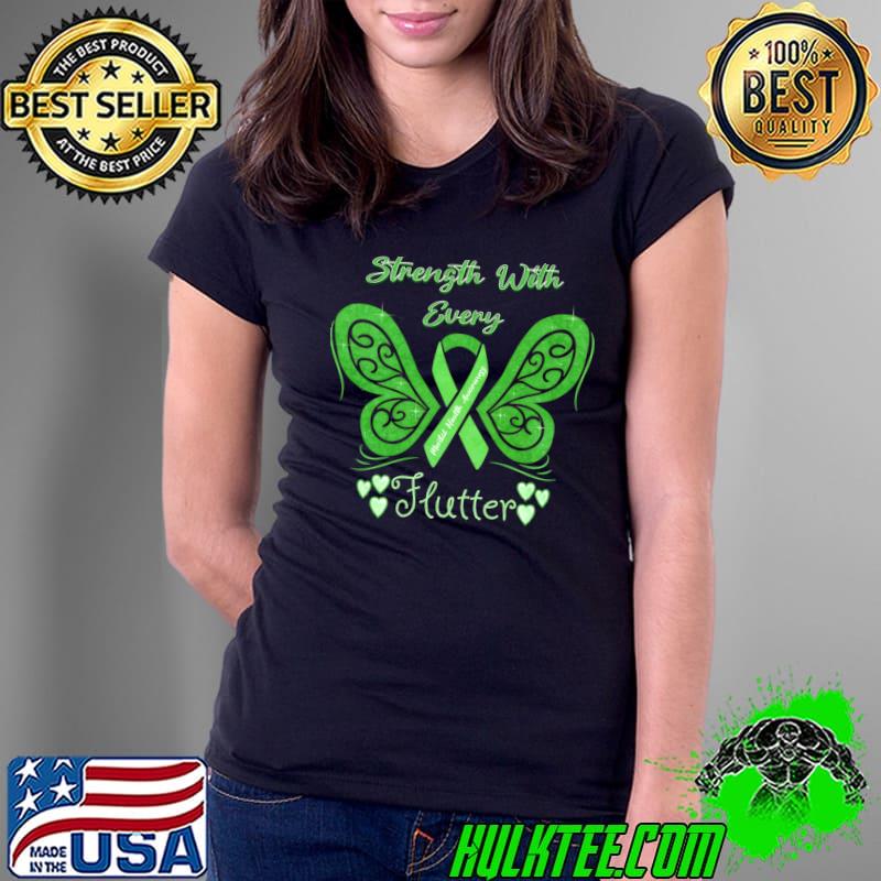 Mental Health Awareness Strength With Every Flutter Butterfly T-Shirt