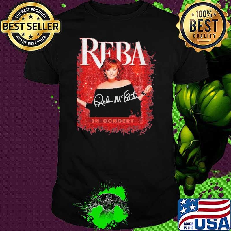 Reba in concert signatures shirt
