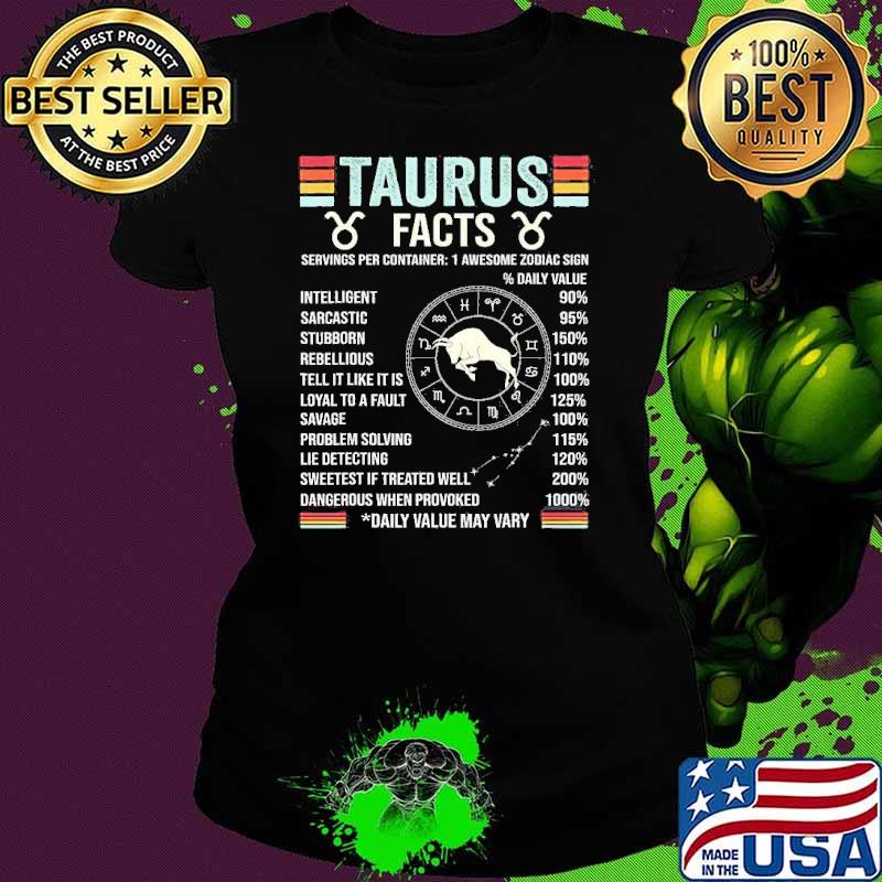 Retro Astrology Zodiac sign April or May birthday Taurus Shirt