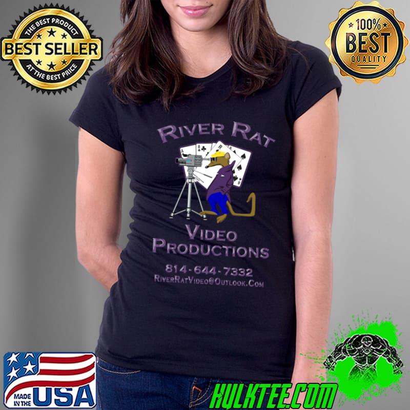 River Rat Video Productions Riverat T-Shirt Ladies Tee River Rat Video Productions Riverat T-Shirt Ladies Tee