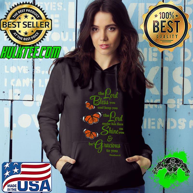 The Lord Bless You Lord Make His Face Shine Gracious You Butterflies T-Shirt