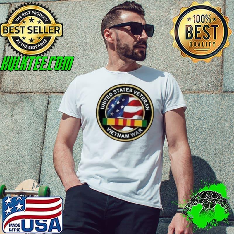 United states veteran vietnam war american flag shirt