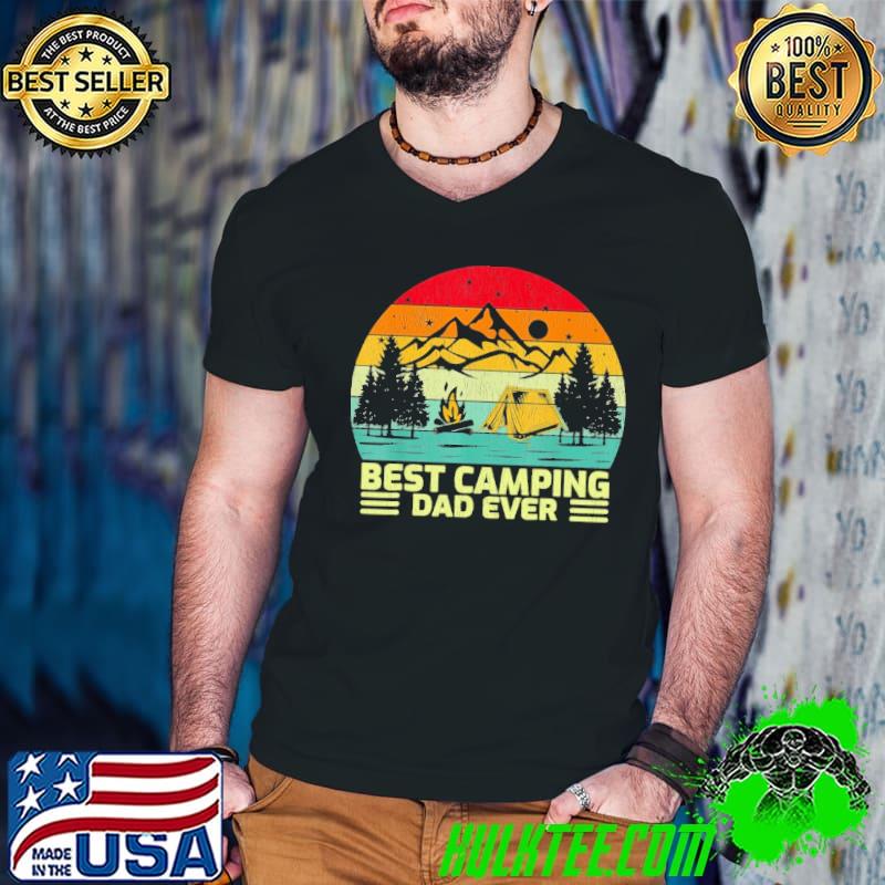 Vintage Best Camping Dad Ever Father shirt