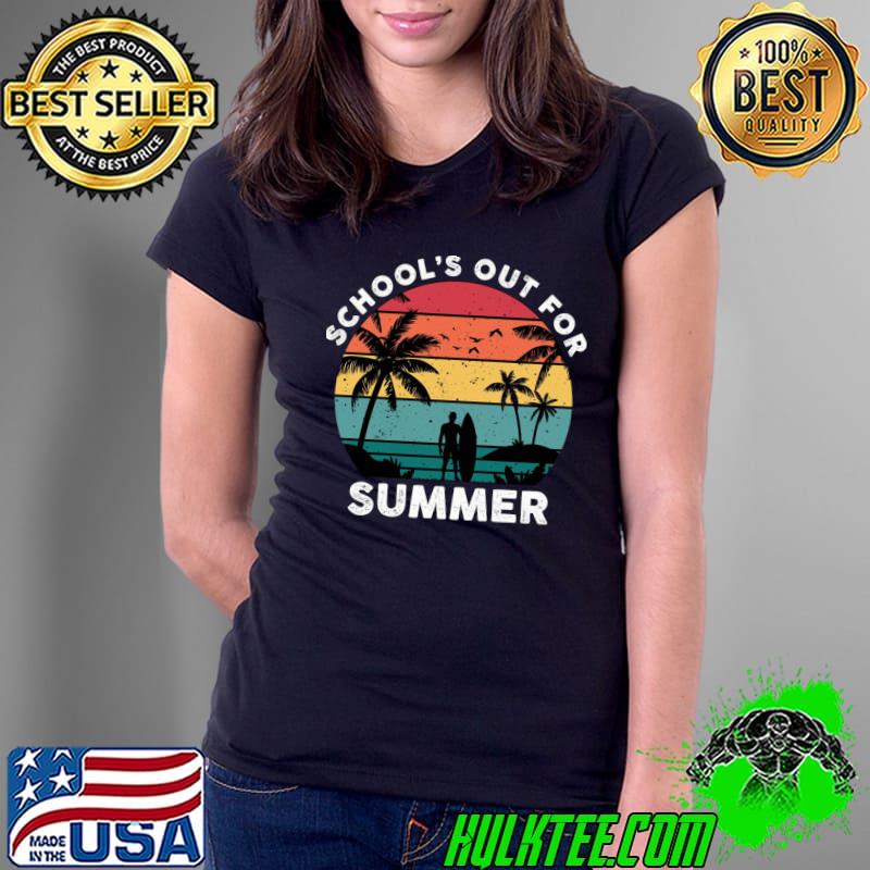 Vintage School’s Out For Summer Palms Tree T-Shirt