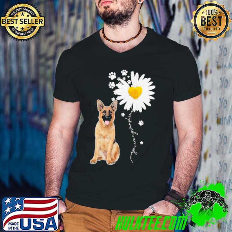 You Are My Sunshine daisy dog shirt