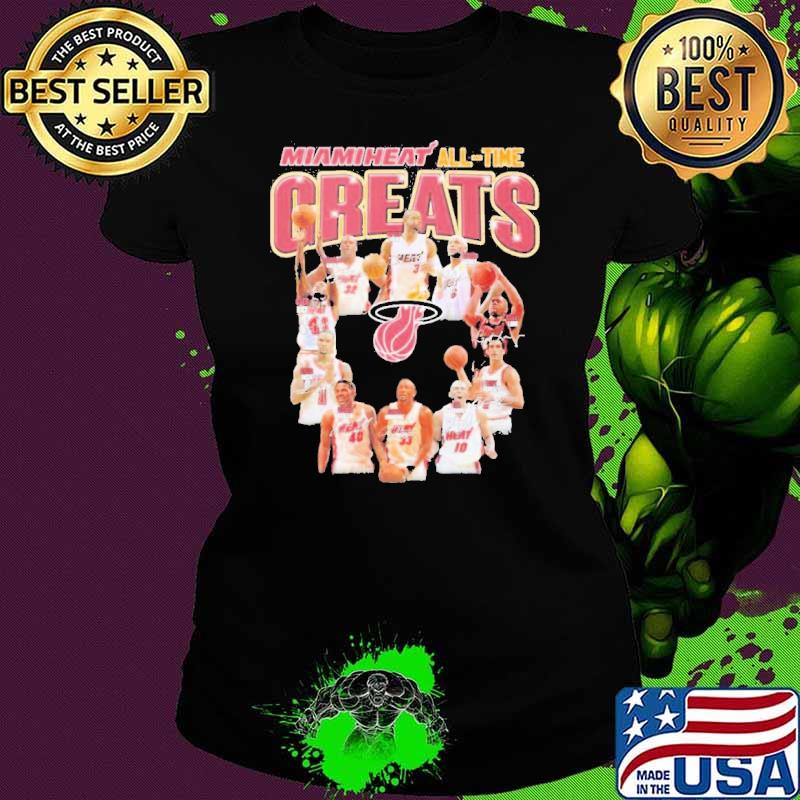 2023 MiamI heat all-time greats s Ladies tee 2023 MiamI heat all-time greats s Ladies tee