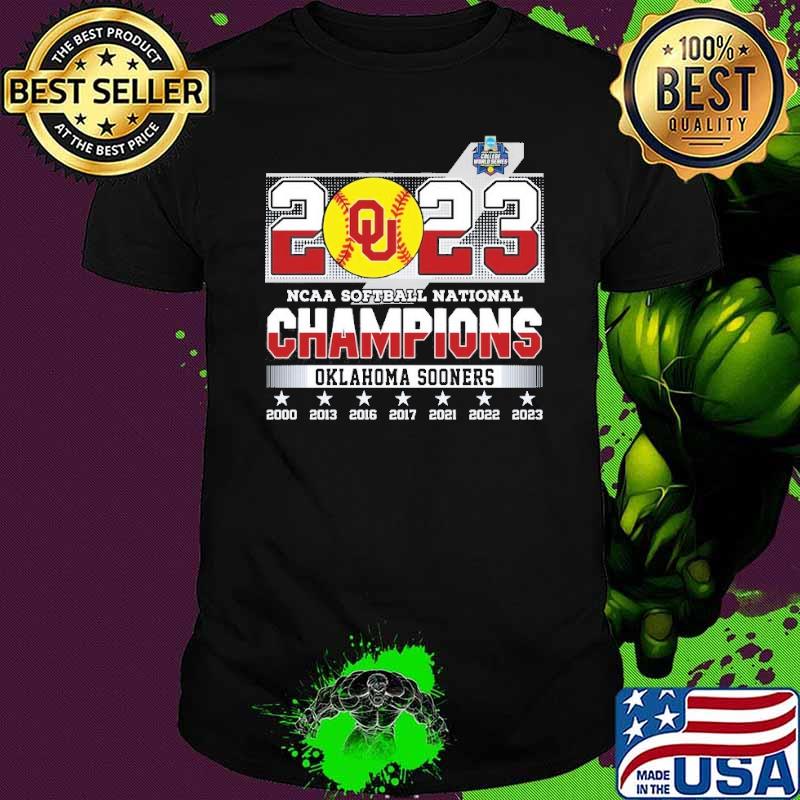 2023 Ncaa softball national champions Oklahoma sooners shirt