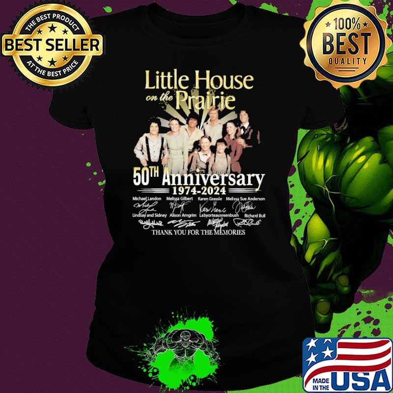 Awesome little house on the prairie 50th anniversary 1974 2024 thank you for the memories signature shirt