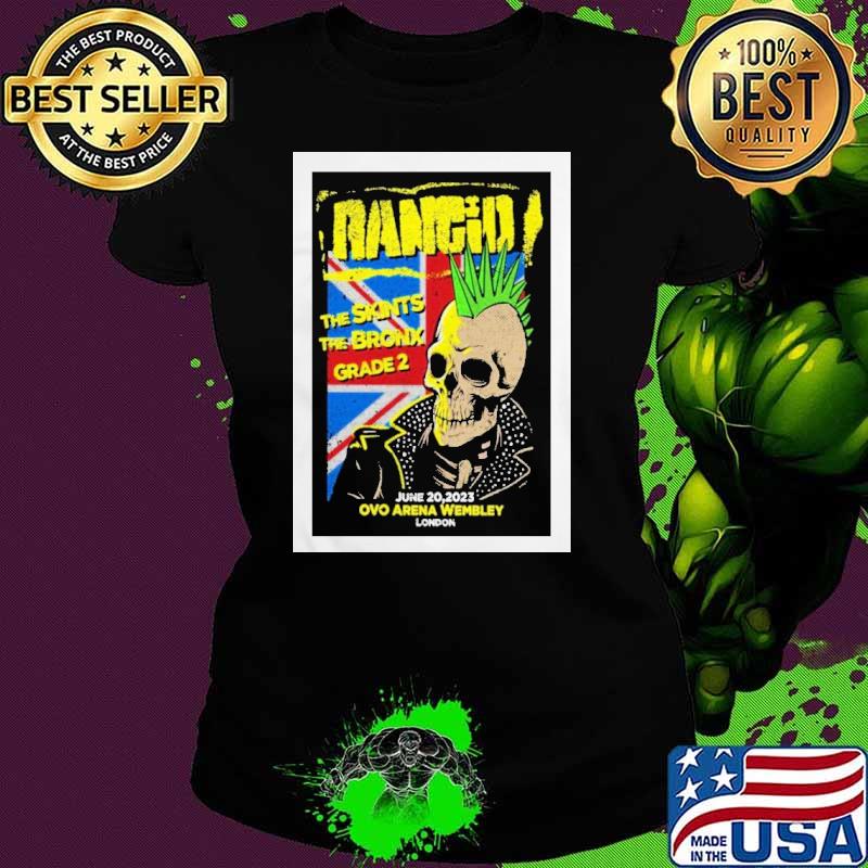 Awesome rancid The Skints The Bronx Grade 2 June 20 2023 Ovo Arena Wembley London shirt
