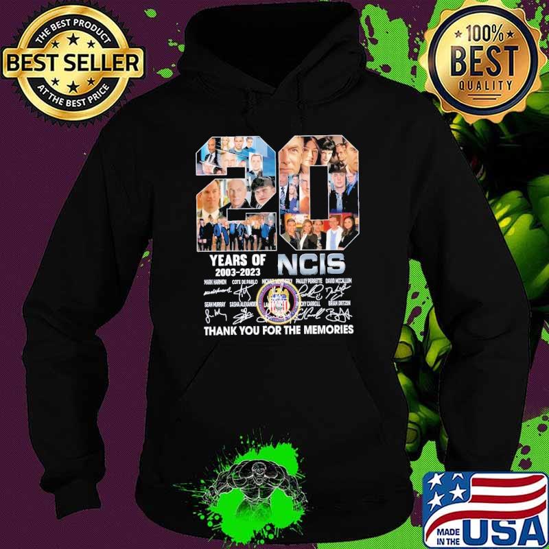 Best 20 years of 2003 2023 NCIS thank you for the memories signature s Hoodie Best 20 years of 2003 2023 NCIS thank you for the memories signature s Hoodie