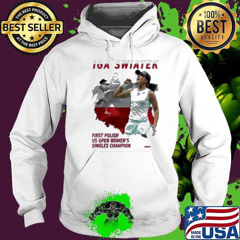 Best iga swiatek first polish us open women's singles champion shirt