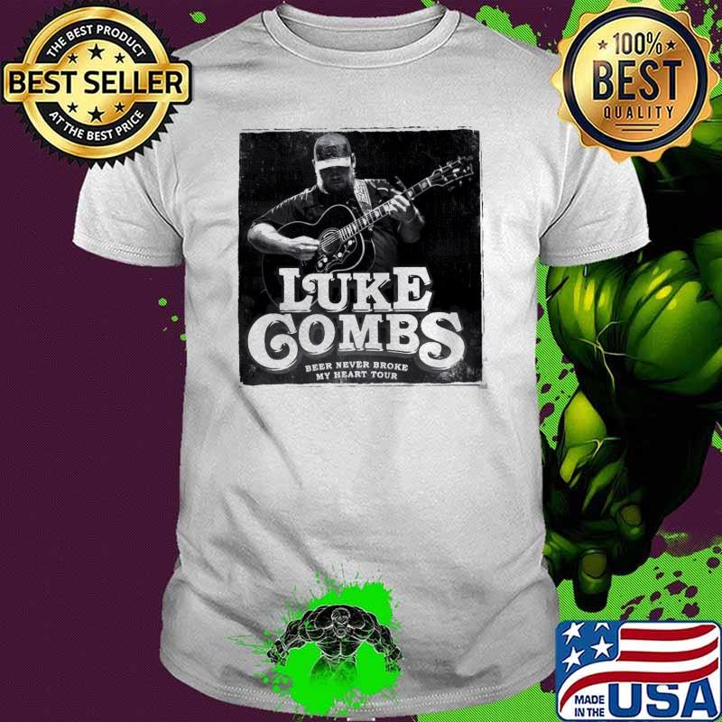 Camiseta de Luke Combs Beer Never Broke My Heart Tour shirt