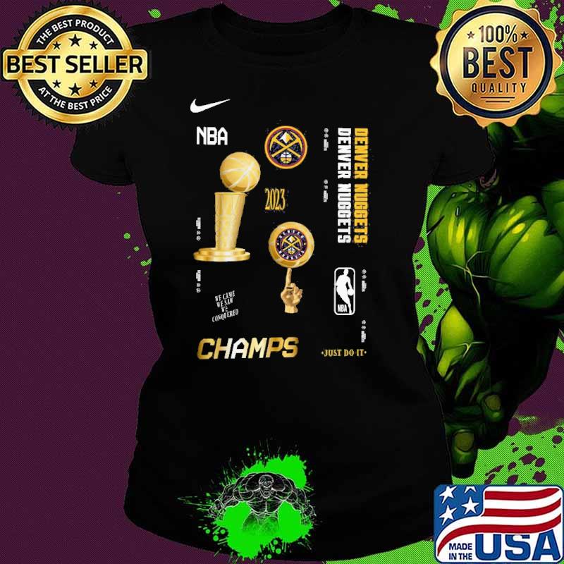 Denver Nuggets Nike 2023 NBA Finals Champions Celebration Expressive Shirt Ladies tee Denver Nuggets Nike 2023 NBA Finals Champions Celebration Expressive Shirt Ladies tee