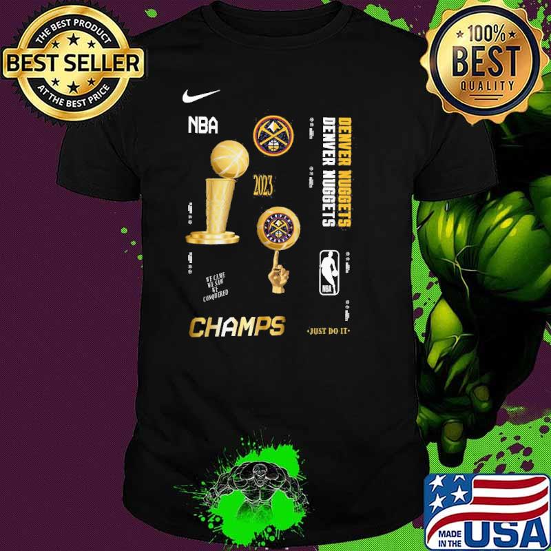 Denver Nuggets Nike 2023 NBA Finals Champions Celebration Expressive Shirt