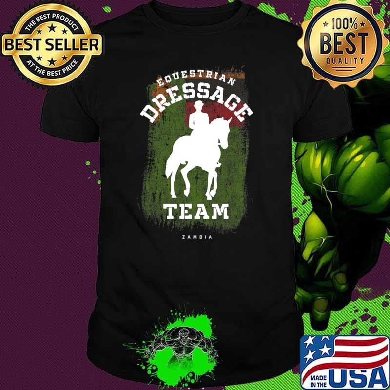 Funny equestrian Dressage Zambia Horse Rider Vintage T-Shirt
