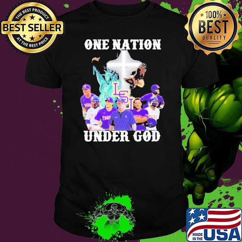 Funny one Nation Unnder God LSU Tigers Eagle Shirt