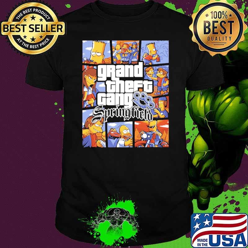 Grand Theft Gang Springfield Simpson shirt